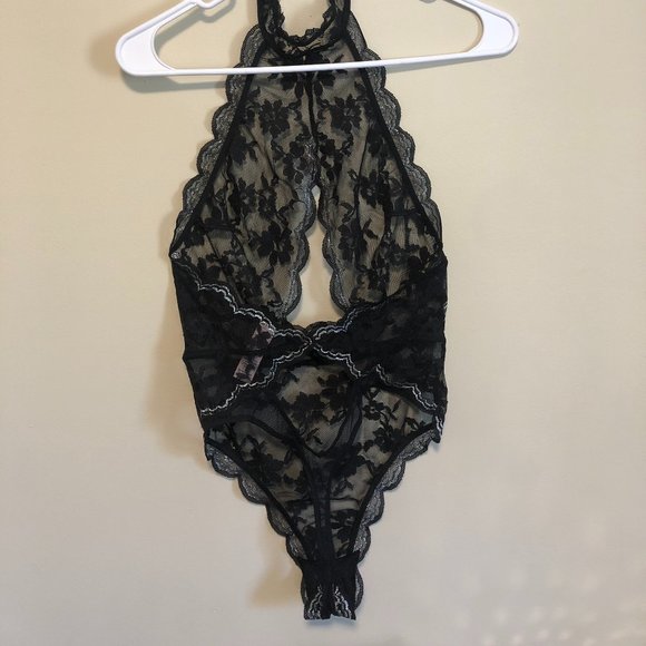 Victoria's Secret Black Lace Bodysuit - Picture 2 of 3